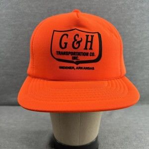 Vintage YoungAn G&H Transportation Co. Inc Orange Snapback Cap/Hat (Q)